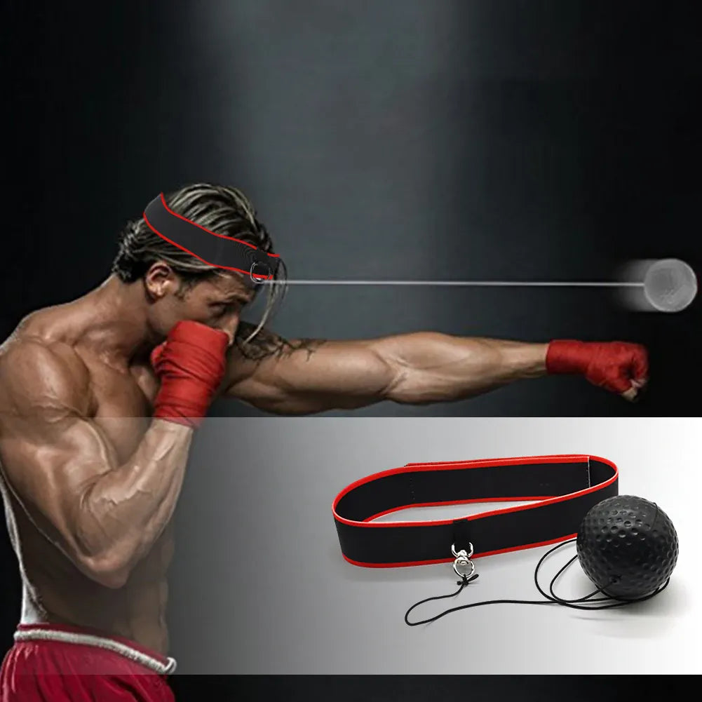 MMA Boxing Speed Ball Head-Mounted Pu Training Hand Eye Reaction Home Sandbag Fitness Equipment Gym Muay Thai Fighting Pressure