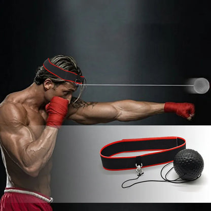 MMA Boxing Speed Ball Head-Mounted Pu Training Hand Eye Reaction Home Sandbag Fitness Equipment Gym Muay Thai Fighting Pressure