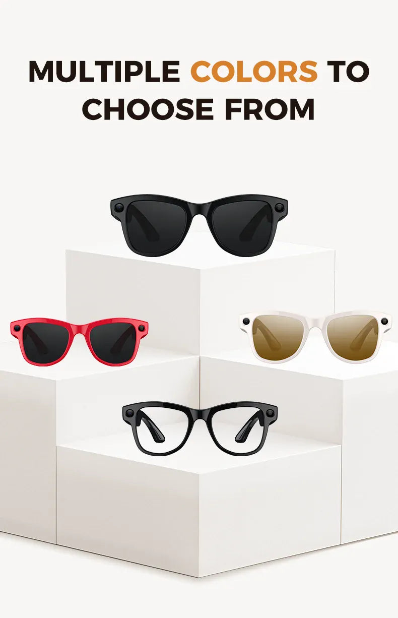 Smart AI Glasses – 8K Camera, Real-Time Translator & Photo/Video Recording Wearable