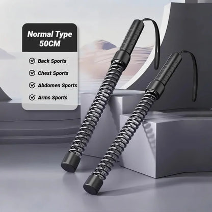 Strength Training Bar Ergonomic Fitness Grip Biceps Triceps Strengthener Spring Arm Expander Muscle Trainer Stainless Steel