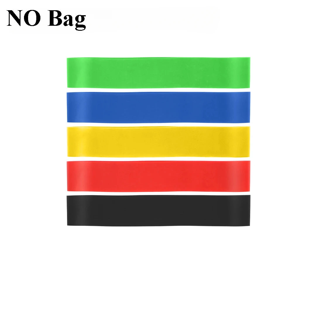 5PCS Resistance Bands for Men and Women Elastic Exercice Bands for Yoga Pilates Physical Therapy Home Gym Workout Stretch Bands