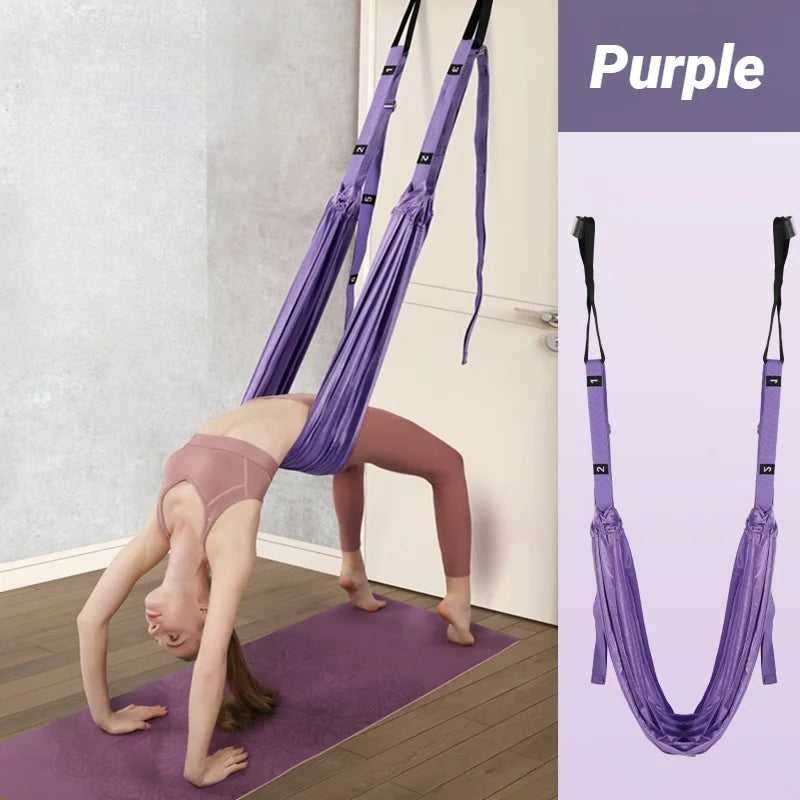 Aerial Yoga Strap – Adjustable Door-Mount Pull Rope for Yoga, Stretching & Splits Training