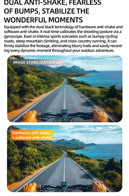 Smart Glasses with 4K HD Camera – Anti-Shake Recording, 3D Stereo Audio & Wearable Tech