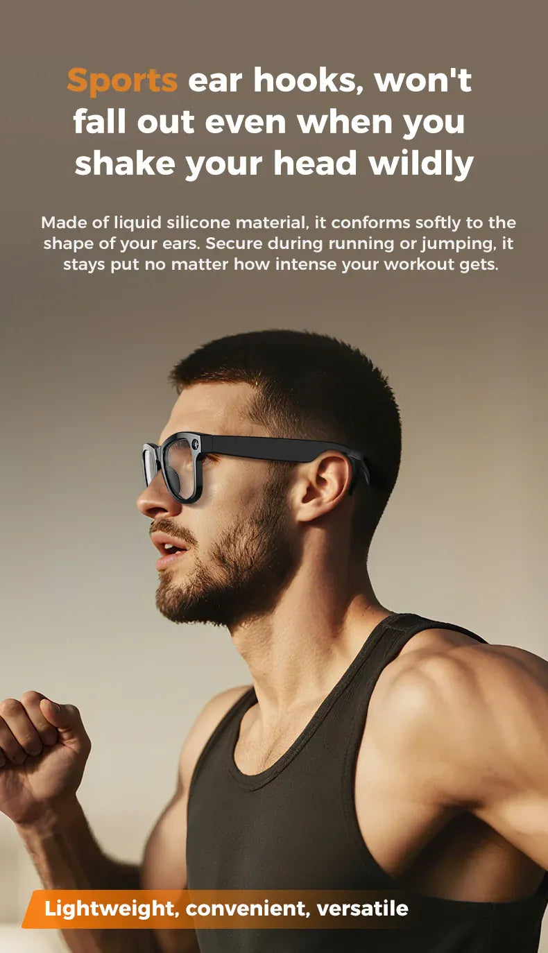 Smart AI Glasses – 8K Camera, Real-Time Translator & Photo/Video Recording Wearable