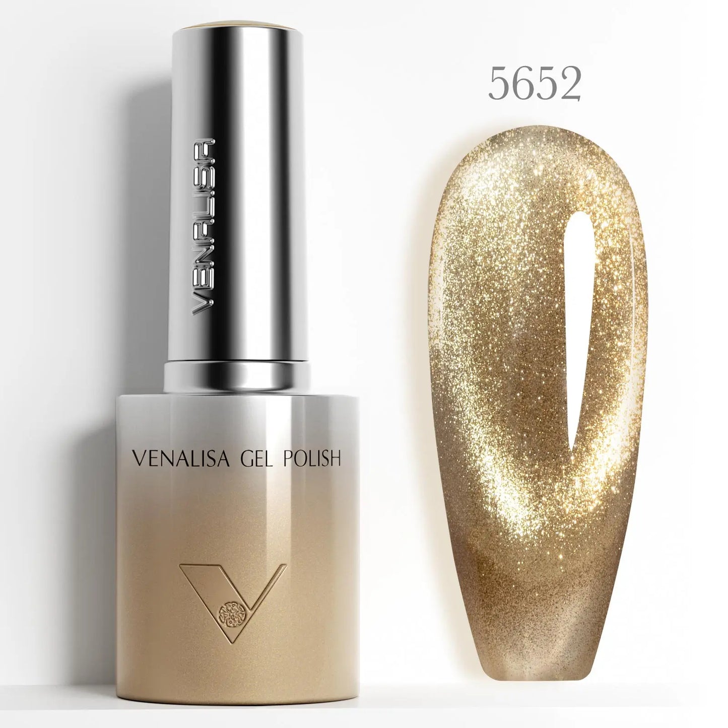 Venalisa 10ml Hema & TPO Free Ultra Cat Eye Effect Nail Gel Polish Soak Off UV LED Long Wear Sparkle Bling Bling Gel Varnish