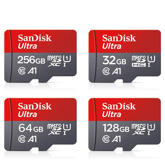 Sandisk Micro SD Card Ultra 32G 64G 256G Memory Card 1TB C 10 512G Original 128G Trans Flash Card for Smartphone Desktop Nintend