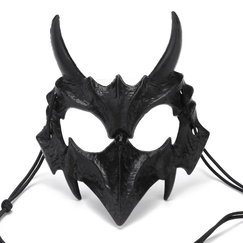 Dragon God Half Face Mask – Fierce COS Costume Mask for Halloween & Cosplay