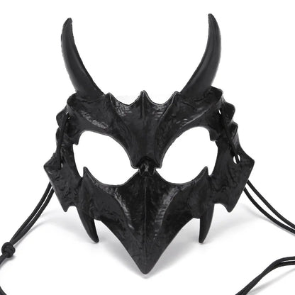 Dragon God Half Face Mask – Fierce COS Costume Mask for Halloween & Cosplay
