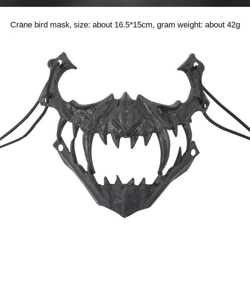 Dragon God Half Face Mask – Fierce COS Costume Mask for Halloween & Cosplay
