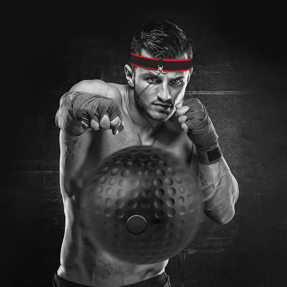 MMA Boxing Speed Ball Head-Mounted Pu Training Hand Eye Reaction Home Sandbag Fitness Equipment Gym Muay Thai Fighting Pressure