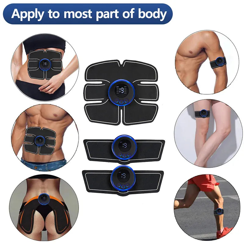 EMS Muscle Stimulator – Electric Massage Trainer for Abs, Arms, Legs & Back