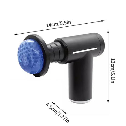 Cold & Hot Compress Massage Gun – 6-Head Percussion Fascia Gun with 6 Speed Settings
