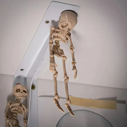 Poseable Skull Fridge Magnet – Funny Magnetic Skeleton Decoration