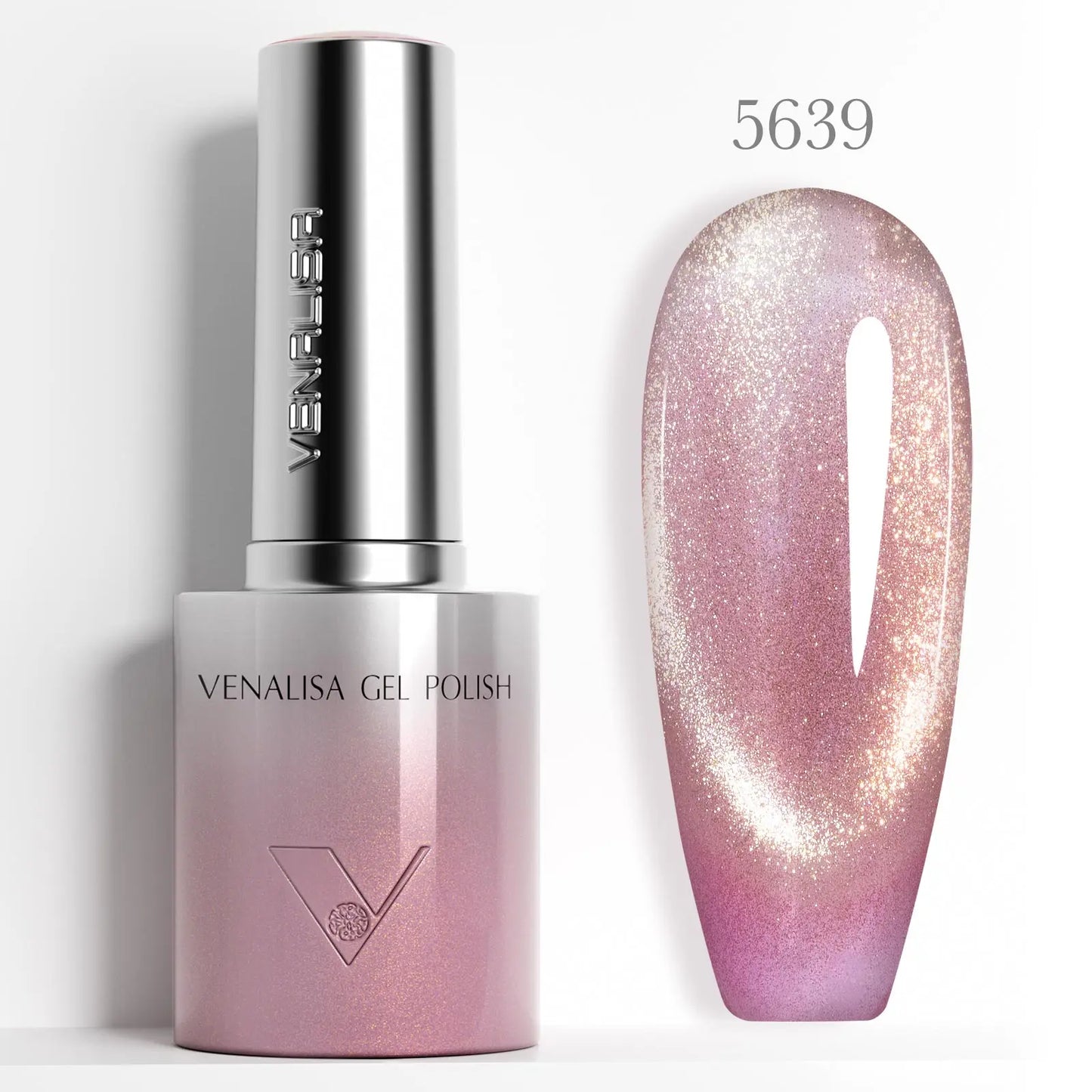 Venalisa 10ml Hema & TPO Free Ultra Cat Eye Effect Nail Gel Polish Soak Off UV LED Long Wear Sparkle Bling Bling Gel Varnish