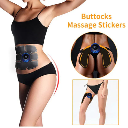 EMS Muscle Stimulator – Electric Massage Trainer for Abs, Arms, Legs & Back