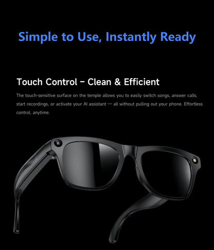 Smart Glasses with Camera – 100W HD Recording, High-Fidelity Audio & Wearable Tech