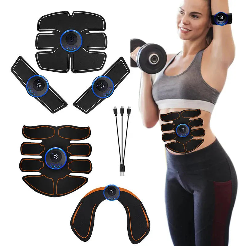 EMS Muscle Stimulator – Electric Massage Trainer for Abs, Arms, Legs & Back