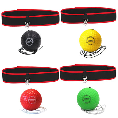 MMA Boxing Speed Ball Head-Mounted Pu Training Hand Eye Reaction Home Sandbag Fitness Equipment Gym Muay Thai Fighting Pressure