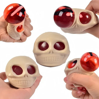 Skull Squeeze Stress Ball – Spooky Sensory Fidget Toy for Kids & Adults