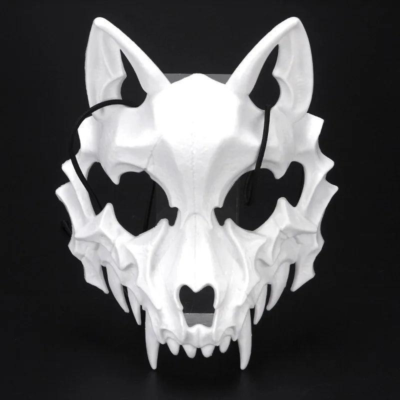 Dragon God Half Face Mask – Fierce COS Costume Mask for Halloween & Cosplay