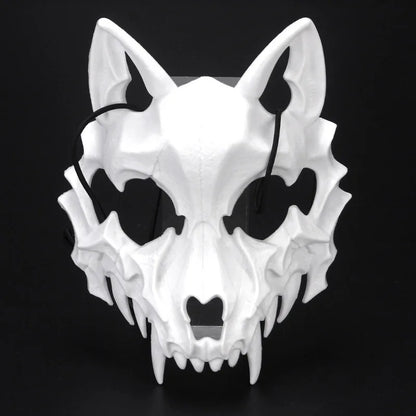 Dragon God Half Face Mask – Fierce COS Costume Mask for Halloween & Cosplay