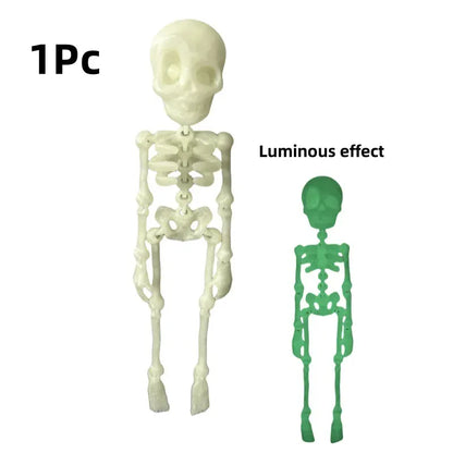 Poseable Skull Fridge Magnet – Funny Magnetic Skeleton Decoration