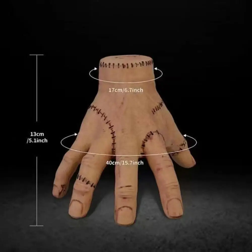 1/2/3PCWednesday Addams Cosplay Model hand Addams Family Halloween Party Costume Props Scary prank toy Car office decorations