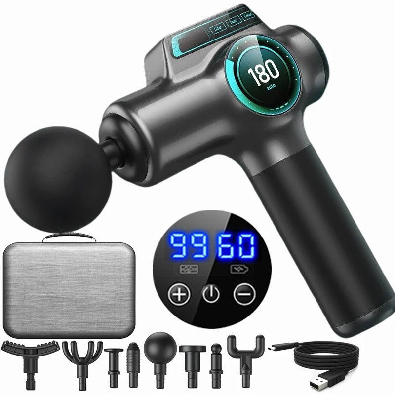 Professional Muscle Massage Gun – 99-Speed Deep Tissue Percussion Massager