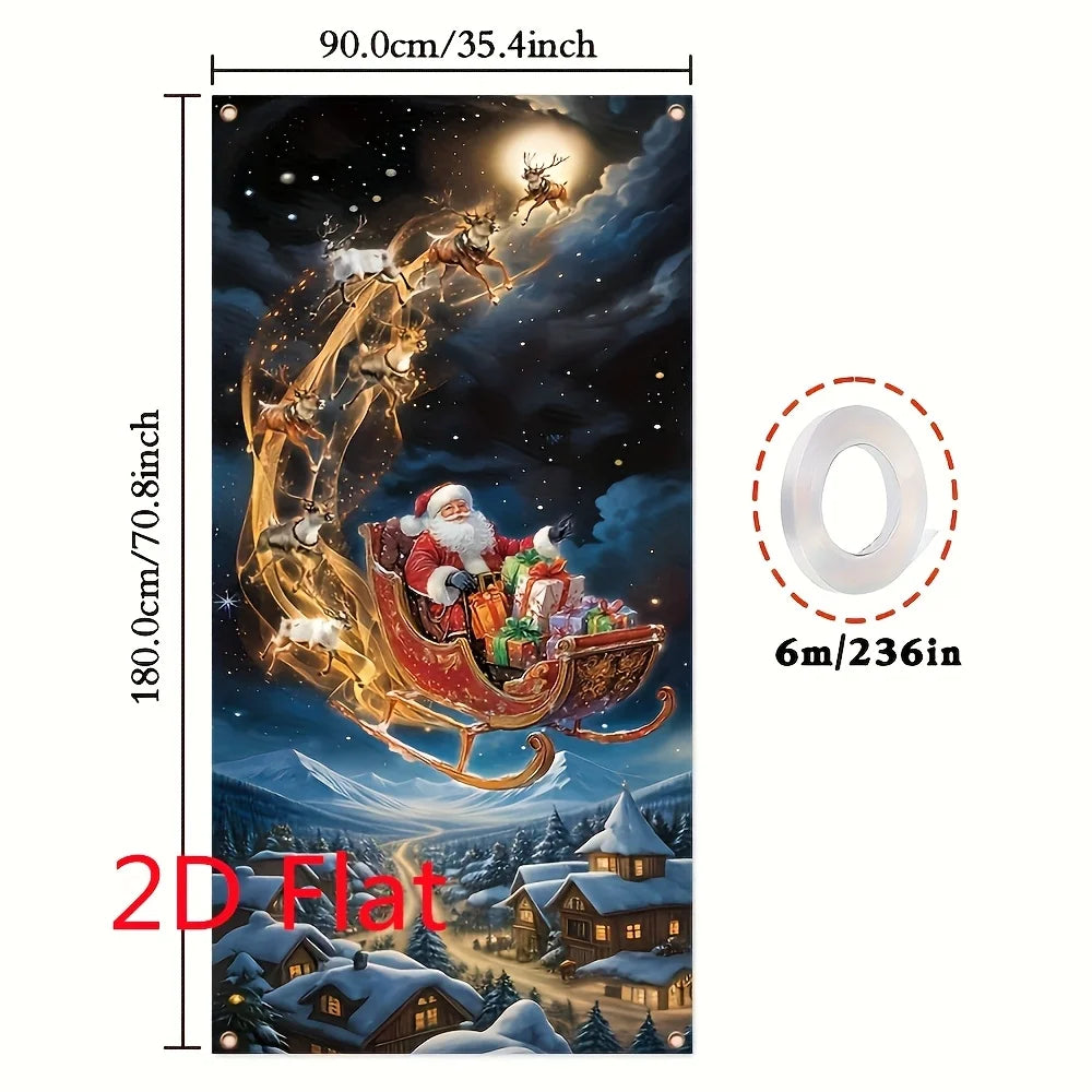1pcs Christmas Decors Door Santa Claus