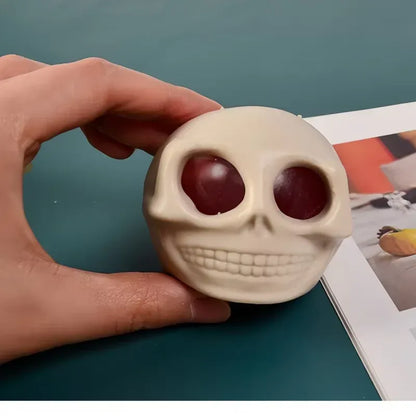 Skull Squeeze Stress Ball – Spooky Sensory Fidget Toy for Kids & Adults