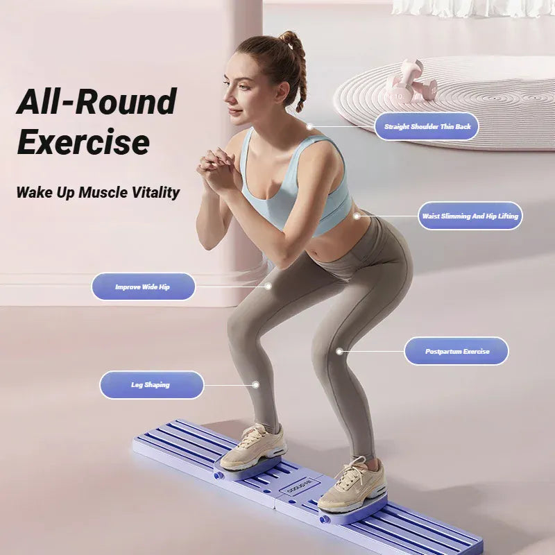Unisex Leg Fitness Equipment For Thigh Exercises, Foldable Ski Machine Suitable For Various Scenarios.