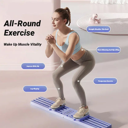 Unisex Leg Fitness Equipment For Thigh Exercises, Foldable Ski Machine Suitable For Various Scenarios.
