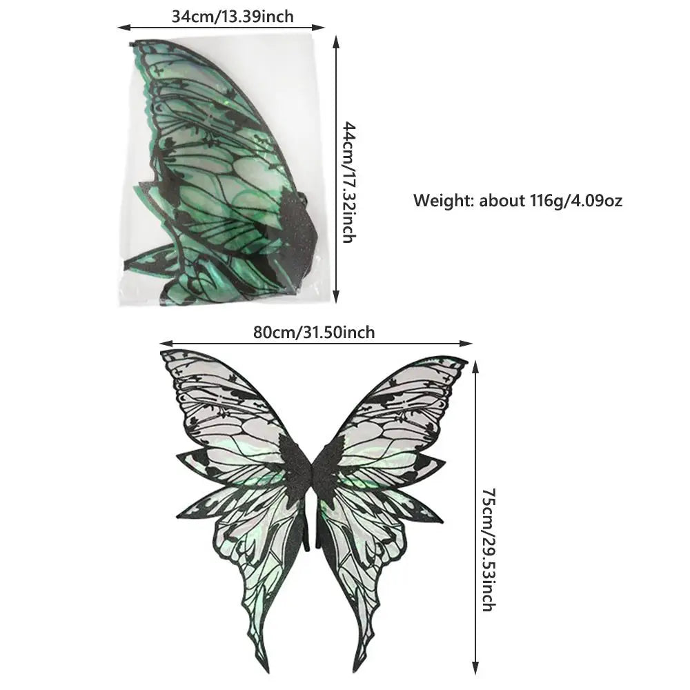 Sparkling Fairy & Angel Wings – Organza Costume Wings for Halloween, Dress-Up & Parties | 10 Colors