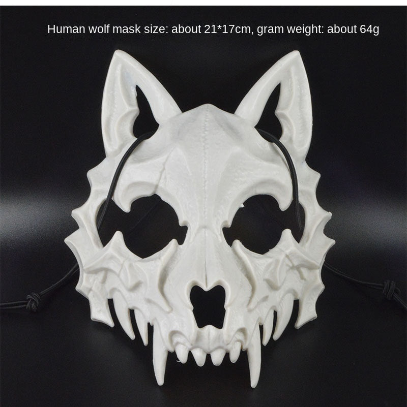 Dragon God Half Face Mask – Fierce COS Costume Mask for Halloween & Cosplay