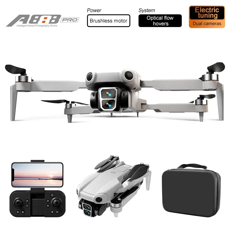 A888 Pro Drone – 4K/6K/8K Camera, Brushless Motor & Obstacle Avoidance | Wahooly A888 Pro Drone – 4K/6K/8K HD Camera, Brushless Motor & 3-Sided Obstacle Avoidance