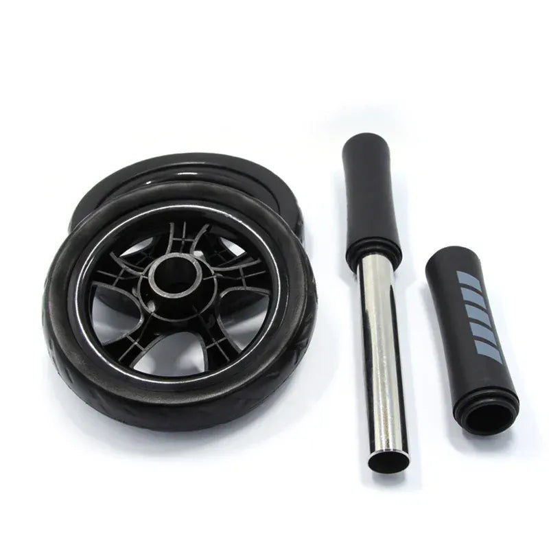 Ab Roller Trainer with Adjustable Latex Resistance Rope Ab Roller Trainer with Adjustable Latex Resistance Rope