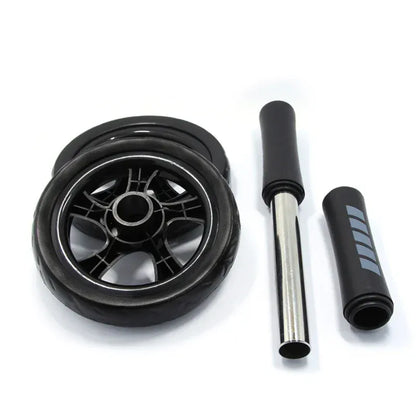 Ab Roller Trainer with Adjustable Latex Resistance Rope Ab Roller Trainer with Adjustable Latex Resistance Rope