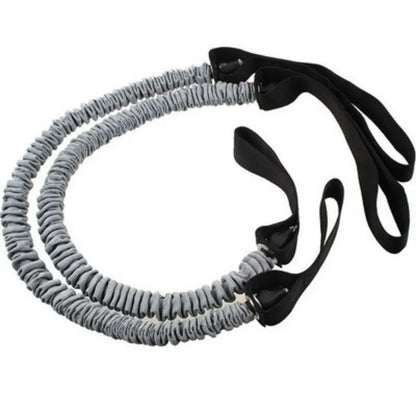 Ab Roller Trainer with Adjustable Latex Resistance Rope Ab Roller Trainer with Adjustable Latex Resistance Rope