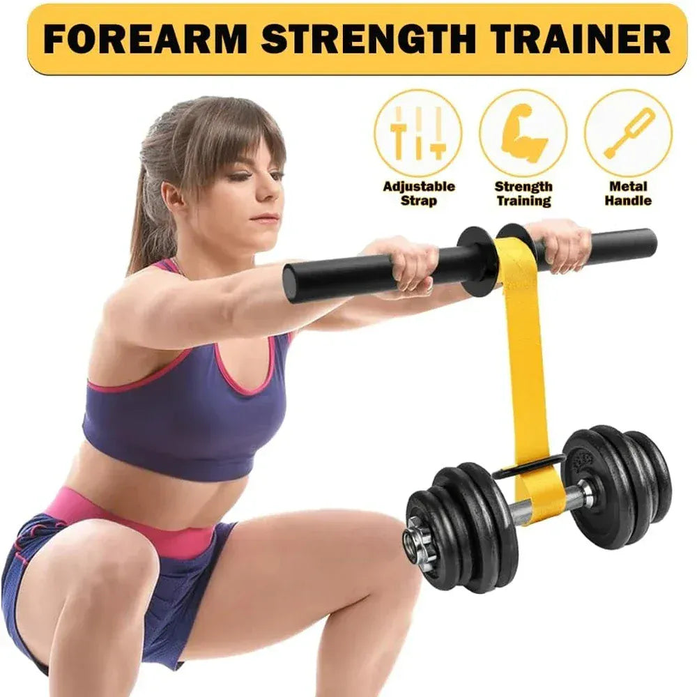 Adjustable Forearm Strength Trainer Wrist Roller With Thickened Non-Slip Handle Belt Home Workout Upper Body Fitness Equipment Adjustable Forearm Strength Trainer Wrist Roller With Thickened Non-Slip Handle Belt Home Workout Upper Body Fitness Equipment