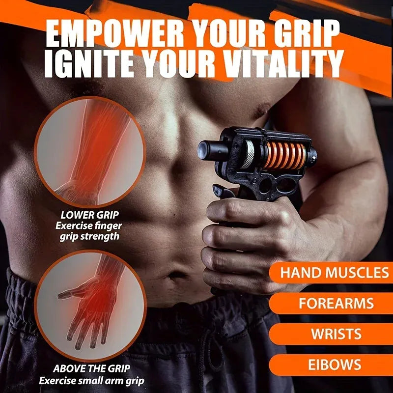 Adjustable Grip Exerciser, Unisex Portable Heavy Duty Hand Exerciser, Finger Rehabilitation Training Equipment Adjustable Grip Exerciser, Unisex Portable Heavy Duty Hand Exerciser, Finger Rehabilitation Training Equipment