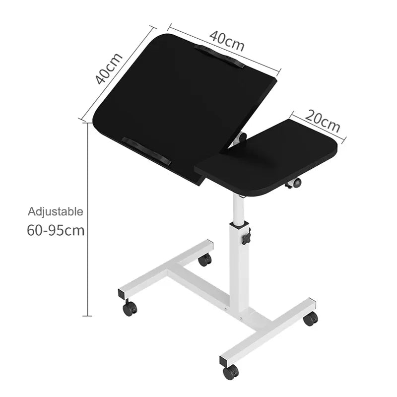 Adjustable Folding Laptop Desk Height 60–95cm | Wahooly Adjustable Laptop Desk — Foldable, Height-Adjustable Bedside & Home Office Table