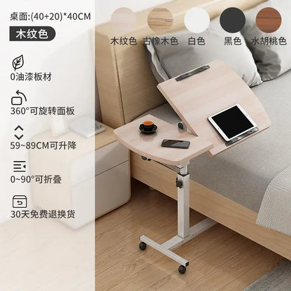 Adjustable Folding Laptop Desk Height 60–95cm | Wahooly Adjustable Laptop Desk — Foldable, Height-Adjustable Bedside & Home Office Table
