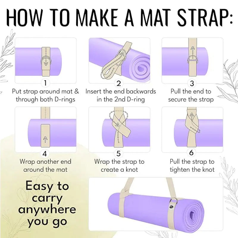 Adjustable Non-Slip Yoga Mat Carrying Strap | Shoulder Sling for Yoga, Pilates & Fitness – 5 Colors Adjustable Non-Slip Yoga Mat Carrying Strap – Durable Shoulder Sling for Yoga, Pilates, Fitness & Home Training | 5 Colors