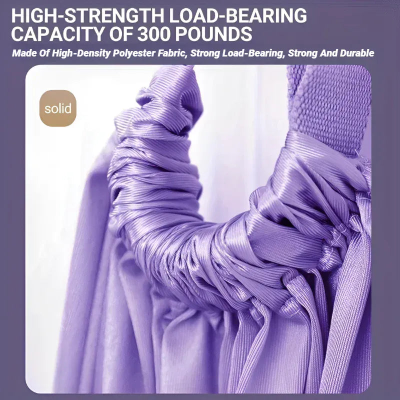 Aerial Yoga Strap Adjustable Door Mount Pull Rope Splits Stretching | Wahooly Aerial Yoga Strap – Adjustable Door-Mount Pull Rope for Yoga, Stretching & Splits Training