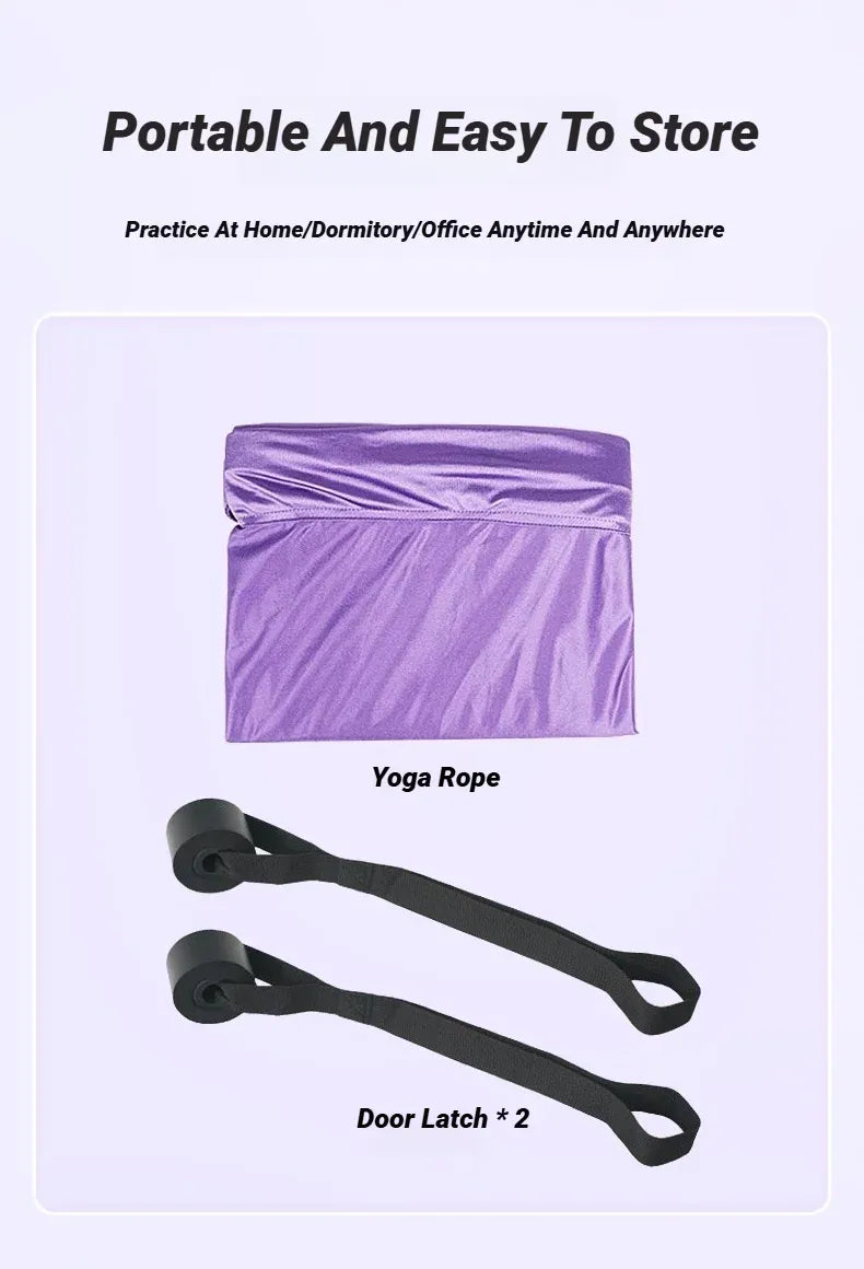 Aerial Yoga Strap Adjustable Door Mount Pull Rope Splits Stretching | Wahooly Aerial Yoga Strap – Adjustable Door-Mount Pull Rope for Yoga, Stretching & Splits Training