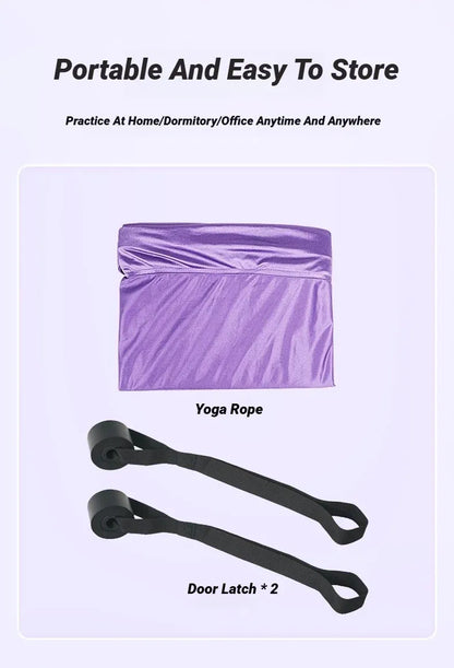 Aerial Yoga Strap Adjustable Door Mount Pull Rope Splits Stretching | Wahooly Aerial Yoga Strap – Adjustable Door-Mount Pull Rope for Yoga, Stretching & Splits Training