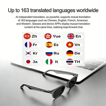 AI Smart Glasses – Real-Time Translation Smart Wearable Tech Eyewear AI Smart Glasses – Real-Time Translation & Smart Wearable Tech for Men & Women