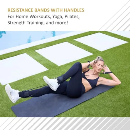 All-in-One Fitness Resistance Band | Full Body Strength & Core Training | Home & Travel All-in-One Fitness Resistance Band — Full Body Strength, Core & Flexibility Training at Home or On the Go