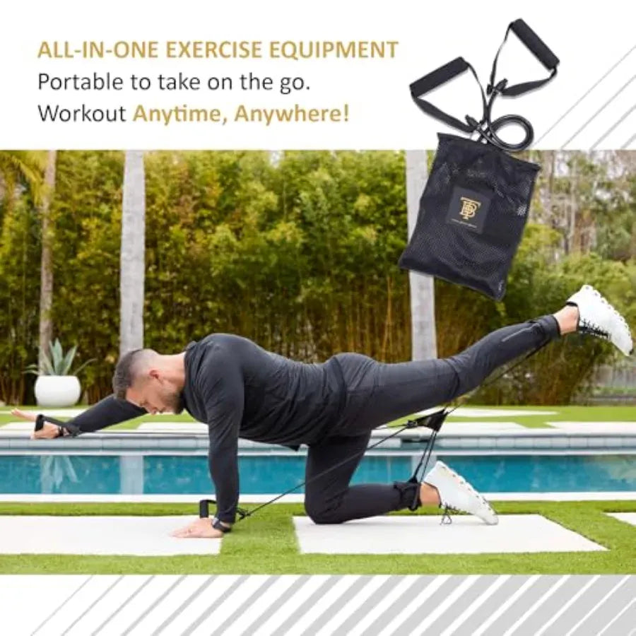 All-in-One Fitness Resistance Band | Full Body Strength & Core Training | Home & Travel All-in-One Fitness Resistance Band — Full Body Strength, Core & Flexibility Training at Home or On the Go