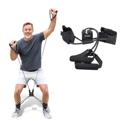 All-in-One Fitness Resistance Band | Full Body Strength & Core Training | Home & Travel All-in-One Fitness Resistance Band — Full Body Strength, Core & Flexibility Training at Home or On the Go